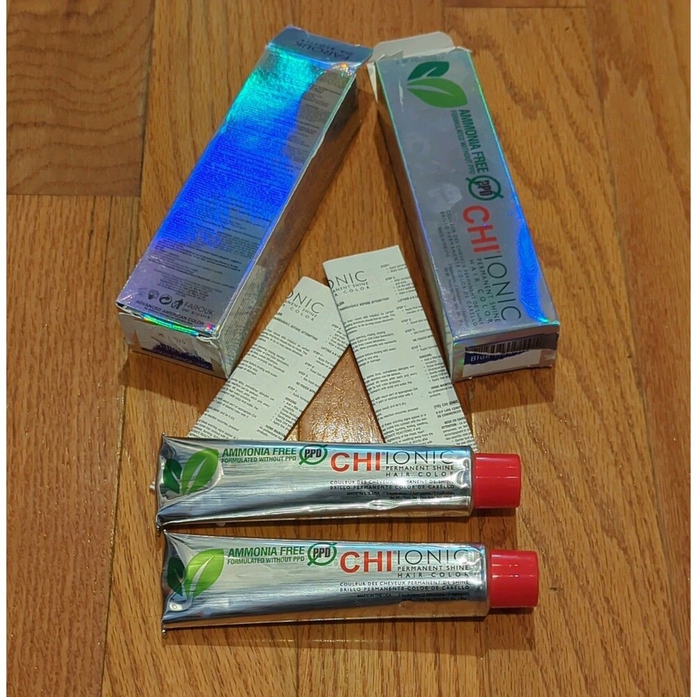 CHI Ionic‎ Permanent Shine Hair Color Blue Additive - Bundle of 2 full 3 fl oz